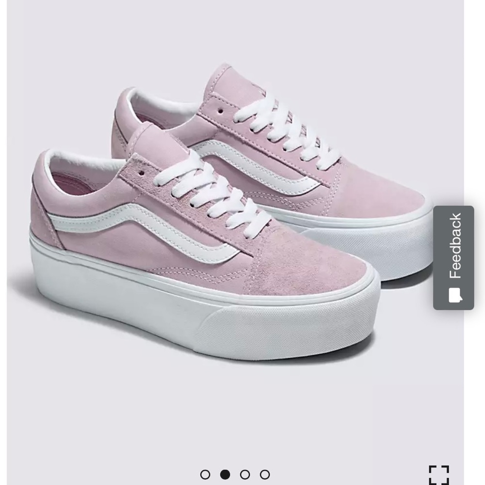 BRAND NEW Pink Platform Vans. Never been worn